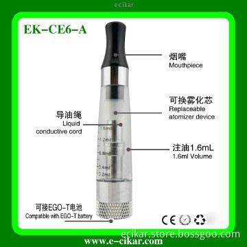2014 alibaba wholesale eGo ecigator eGo ce6 factory price